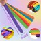 1000 Pcs Colored Popsicle Sticks for Crafts, 4.5 Inch Colored Wooden Craft Sticks, Ice Cream Sticks, Rainbow Popsicle Sticks, Great for DIY Craft Creative Designs and Children Education